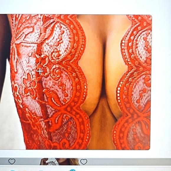 NEW Poteti Crotchless Red Lace Backless Bodysuit XXXL - Picture 10 of 10